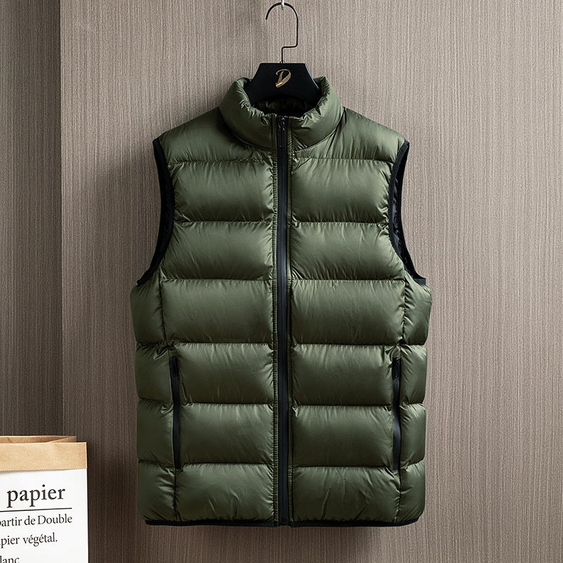 Men'S Vest Down Cotton Vest Men'S Casual Sports Ware Thickened Warm Jacket Men'S Wear - Image 5