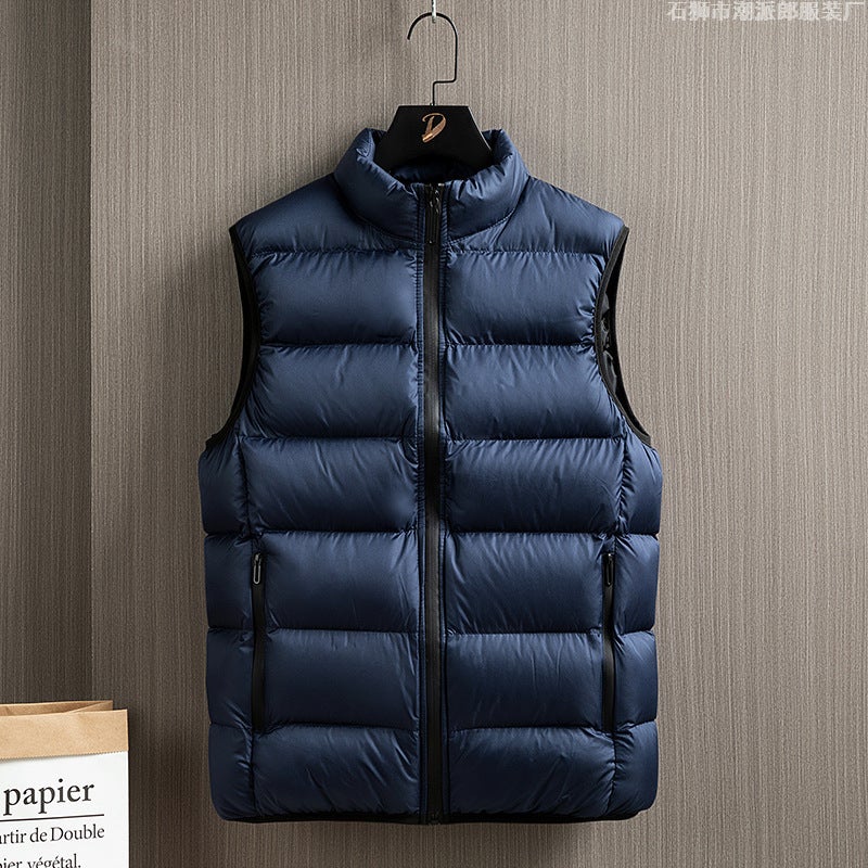Men'S Vest Down Cotton Vest Men'S Casual Sports Ware Thickened Warm Jacket Men'S Wear - Image 4