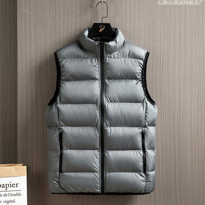 Men'S Vest Down Cotton Vest Men'S Casual Sports Ware Thickened Warm Jacket Men'S Wear - Image 3