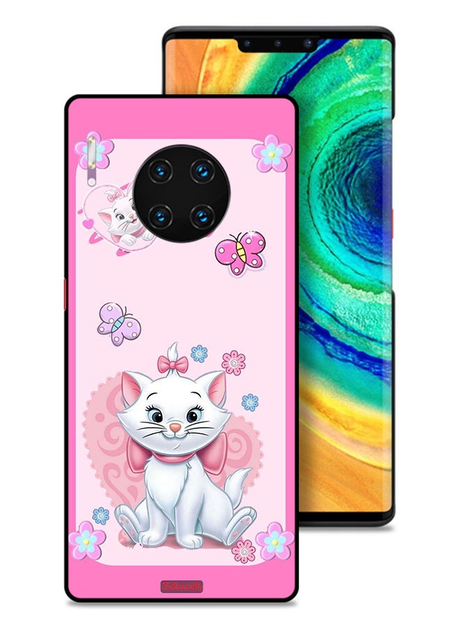 Tolwak Huawei Mate 30 Pro 4G Protective Case Cover Cute Lady Cat - Image 1