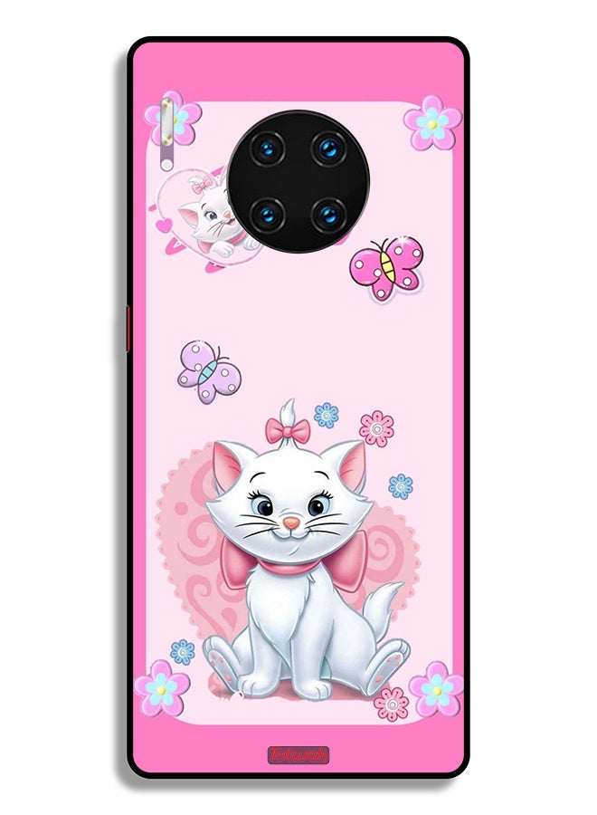 Tolwak Huawei Mate 30 Pro 4G Protective Case Cover Cute Lady Cat - Image 2