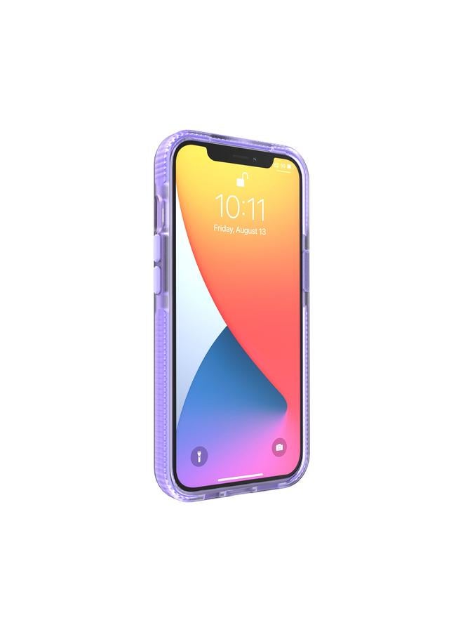 اس-توب جراب لهاتف iPhone 13 Pro Max بنمط شبكي، جراب شفاف مقاوم للصدمات من مادة TPU - Image 3