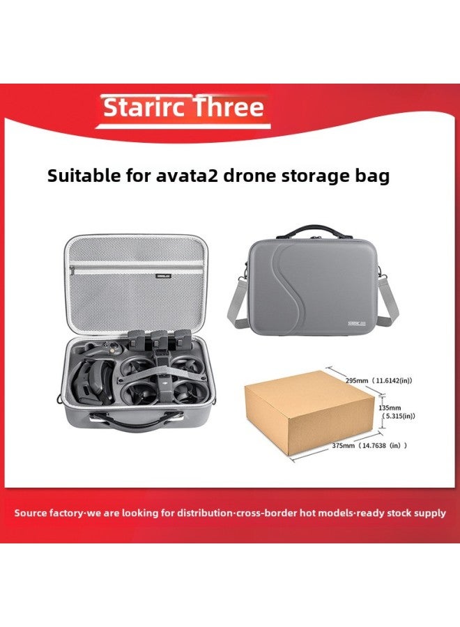 STARTRC Suitable For DJI Dajiang Avata2 Shoulder Handbag Changfei Set Storage Bag Accessories Bag-Color:light Gray  - Image 2