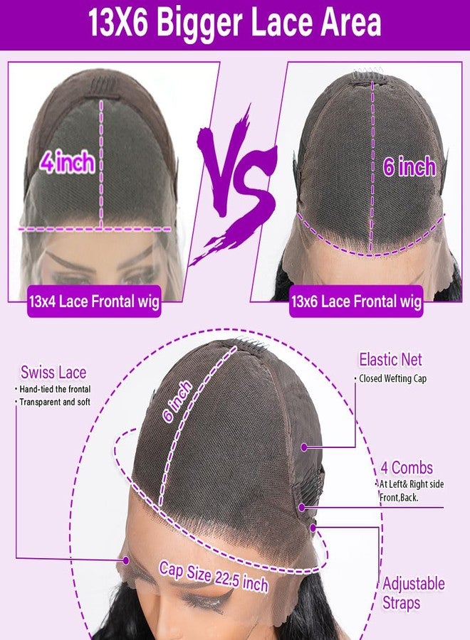 Ailwelia 13x6 Body Wave Lace Front Wigs Human Hair 200 Density Hd Transparent Lace Front Glueless Plucked Frontal Wigs 13x6 For Black Women With Baby Hair Natural Color 30 Inch - Image 5