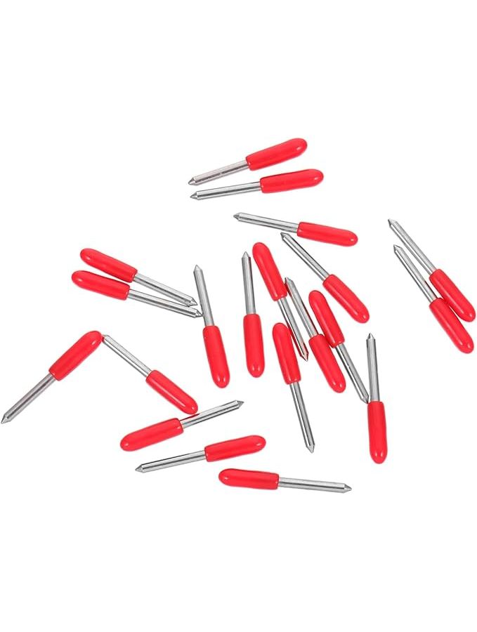 20pcs Red Tungsten Cutting Blades 2 3X0 2cm for Vinyl Reflective Film Projects - Image 1