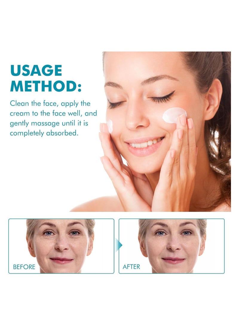 KASTWAVE Retinol Face Cream Collagen Face Moisturizer Anti Aging Skin Tightening Cream Day and Night Face Cream Reduces Wrinkles Fine Lines Dryness - Image 4