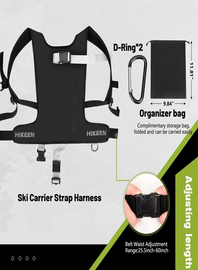 Hikeen Ski Strap, Ski & Poles Backpack Shoulder Strap Hands-Free for Easy Transportation of Your Skiing accessories - Image 4
