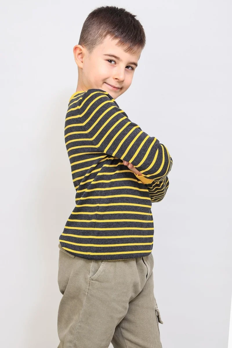 الكسندر جاردي Kids' Pinstripe Sweater (C21-18935)