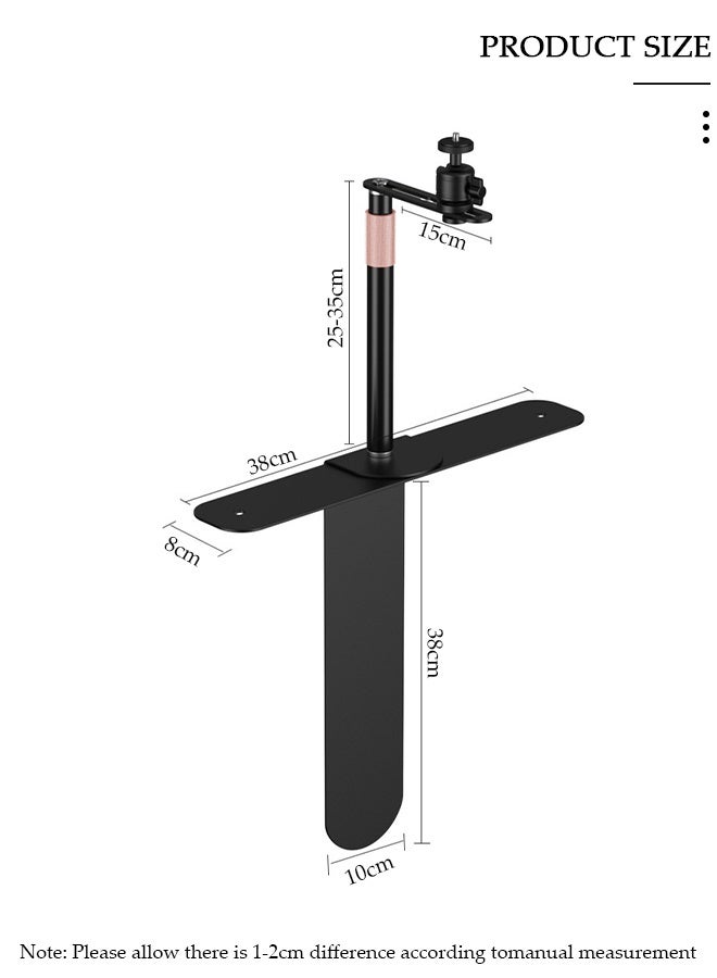 DUNISO Projector Stand Universal,Bed Sofa Projector Stand, Height Adjustable Projector Mount Base, 360° Rotation, Universal Bedside Projector Bracket Holder, for Desktop, Bedside Table, Bed, Home Office - Image 2