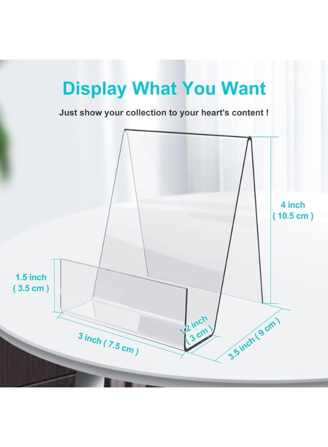 موثوقية التنبؤ Acrylic Book Stand, 4 Inch Clear Acrylic Display Easel, Transparent Display Stand Holder, Tablet Holder for Displaying Books, Magazine, Plate, Pictures, Artworks - Image 2