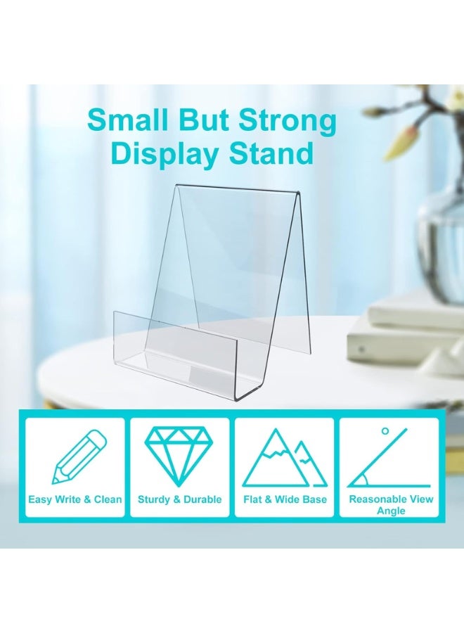 موثوقية التنبؤ Acrylic Book Stand, 4 Inch Clear Acrylic Display Easel, Transparent Display Stand Holder, Tablet Holder for Displaying Books, Magazine, Plate, Pictures, Artworks - Image 5
