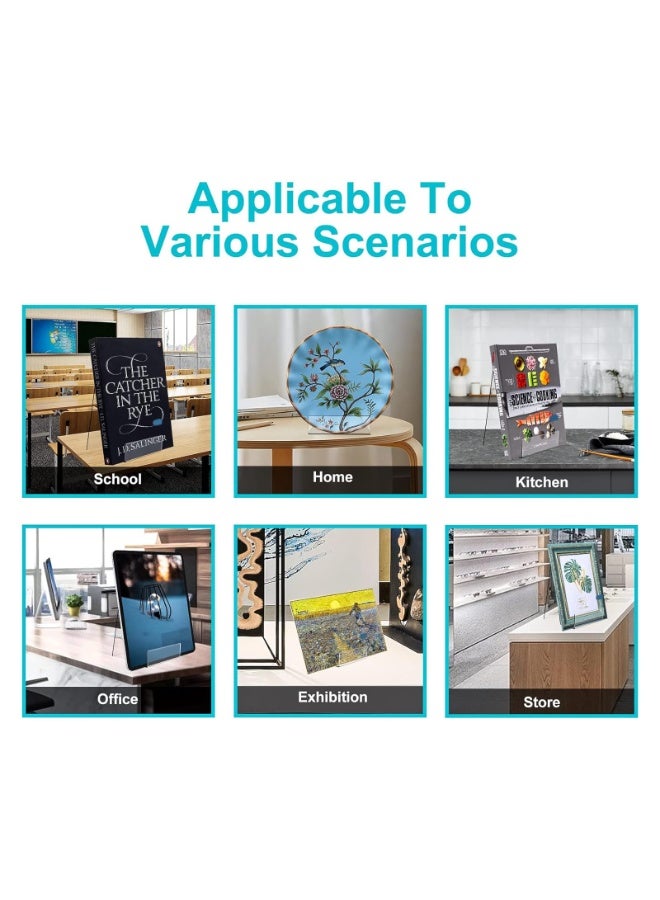 موثوقية التنبؤ Acrylic Book Stand, 4 Inch Clear Acrylic Display Easel, Transparent Display Stand Holder, Tablet Holder for Displaying Books, Magazine, Plate, Pictures, Artworks - Image 3