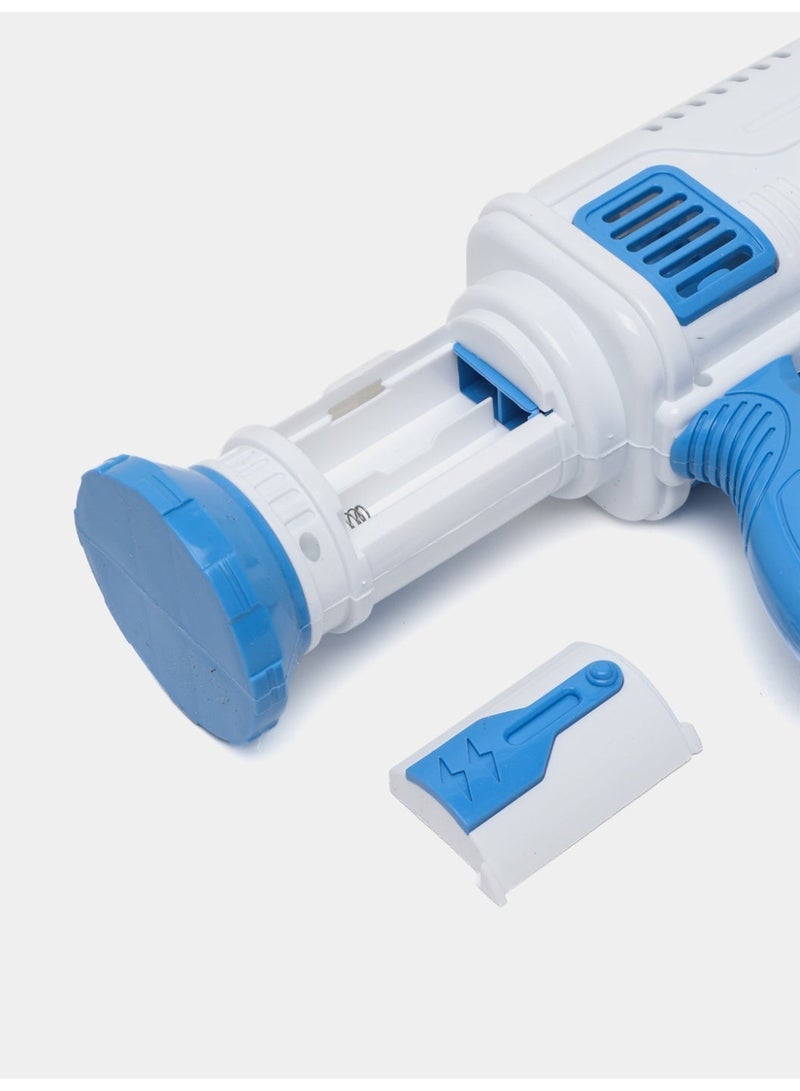 مسدس فقاعات، آلة فقاعات للأطفال، مسدس فقاعات صواريخ بـ32 فتحة للأطفال الصغار، منفاخ فقاعات مع أضواء ملونة، هدية لحفلات أعياد الميلاد، لعبة قاذف الفقاعات الصيفي والأنشطة الخارجية للأطفال (متعدد الالوان) - Image 4