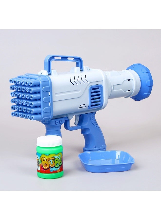 مسدس فقاعات، آلة فقاعات للأطفال، مسدس فقاعات صواريخ بـ32 فتحة للأطفال الصغار، منفاخ فقاعات مع أضواء ملونة، هدية لحفلات أعياد الميلاد، لعبة قاذف الفقاعات الصيفي والأنشطة الخارجية للأطفال (متعدد الالوان) - Image 3