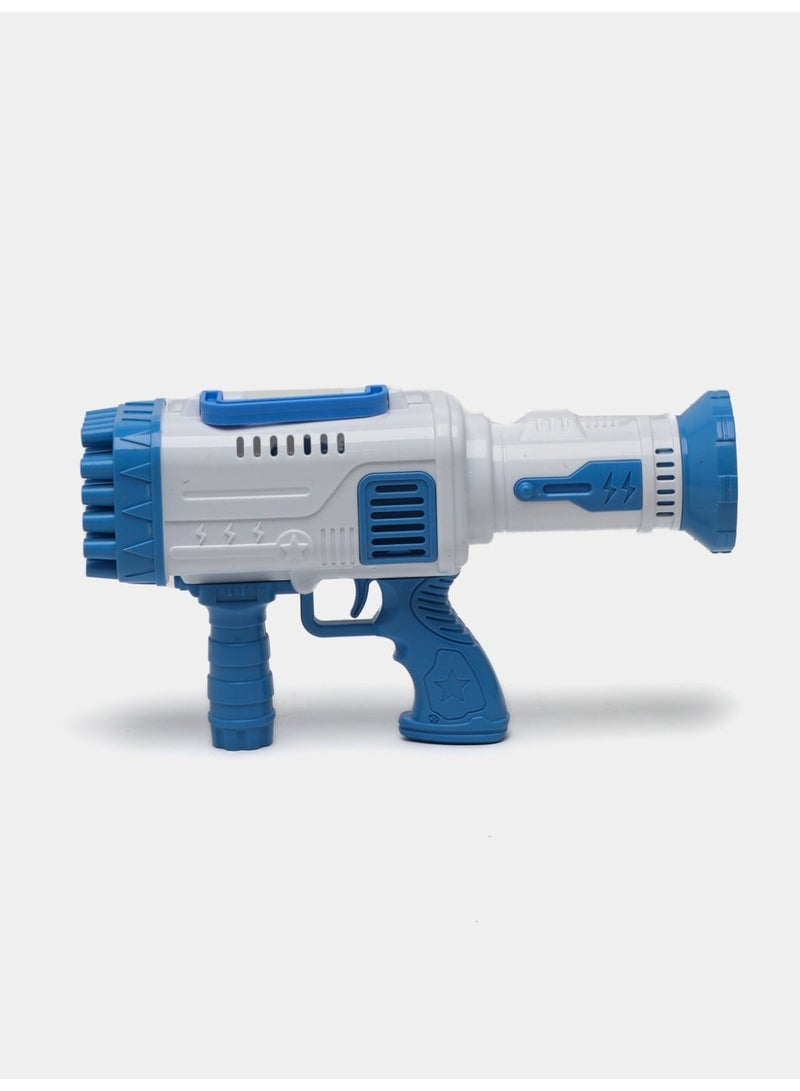 مسدس فقاعات، آلة فقاعات للأطفال، مسدس فقاعات صواريخ بـ32 فتحة للأطفال الصغار، منفاخ فقاعات مع أضواء ملونة، هدية لحفلات أعياد الميلاد، لعبة قاذف الفقاعات الصيفي والأنشطة الخارجية للأطفال (متعدد الالوان) - Image 5