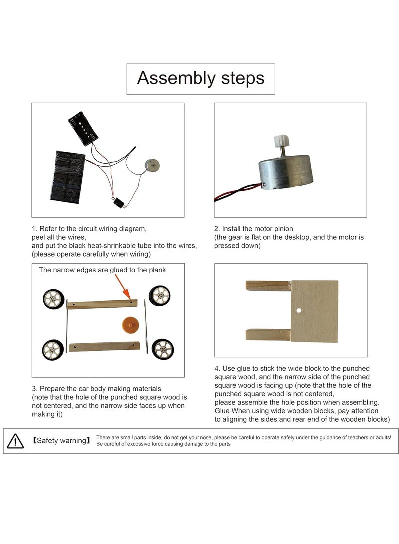 Solar Car Model Kits to Build Science Experiment Kit for Applicable to Youth Age Robotic Stem Project Build Educational DIY STEM Set - Image 4