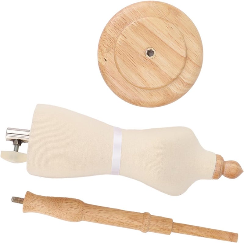 HEEPDD Mini Beech Wood Doll Dress Form, Wooden Mannequin for Sewing Crafting and Clothing Display for Dolls Daily Necessities - Image 4