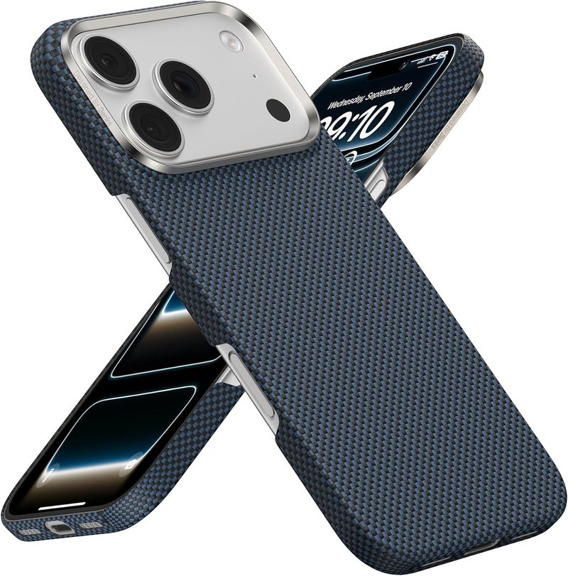 Benks for iPhone 17 Pro Case, Compatible with Magsafe, ArmorTint ArmorAir Ultra Slim & Lightweight Minimalist Case Built with Dupont Kevlar 1000D Aramid Fiber, SatrLight Blue - Image 1