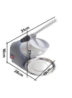 GION GION Heavy Duty Ice Crusher Machine Electric Ice Gola Maker Slush Machine Ice Grinder Machine Ice Snow Maker Plastic 1Pcs Small  - Image 4
