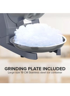 GION GION Heavy Duty Ice Crusher Machine Electric Ice Gola Maker Slush Machine Ice Grinder Machine Ice Snow Maker Plastic 1Pcs Small  - Image 3