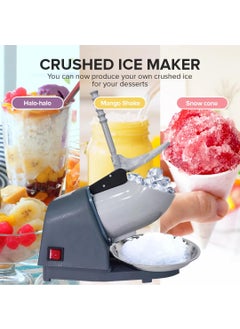 GION GION Heavy Duty Ice Crusher Machine Electric Ice Gola Maker Slush Machine Ice Grinder Machine Ice Snow Maker Plastic 1Pcs Small  - Image 5