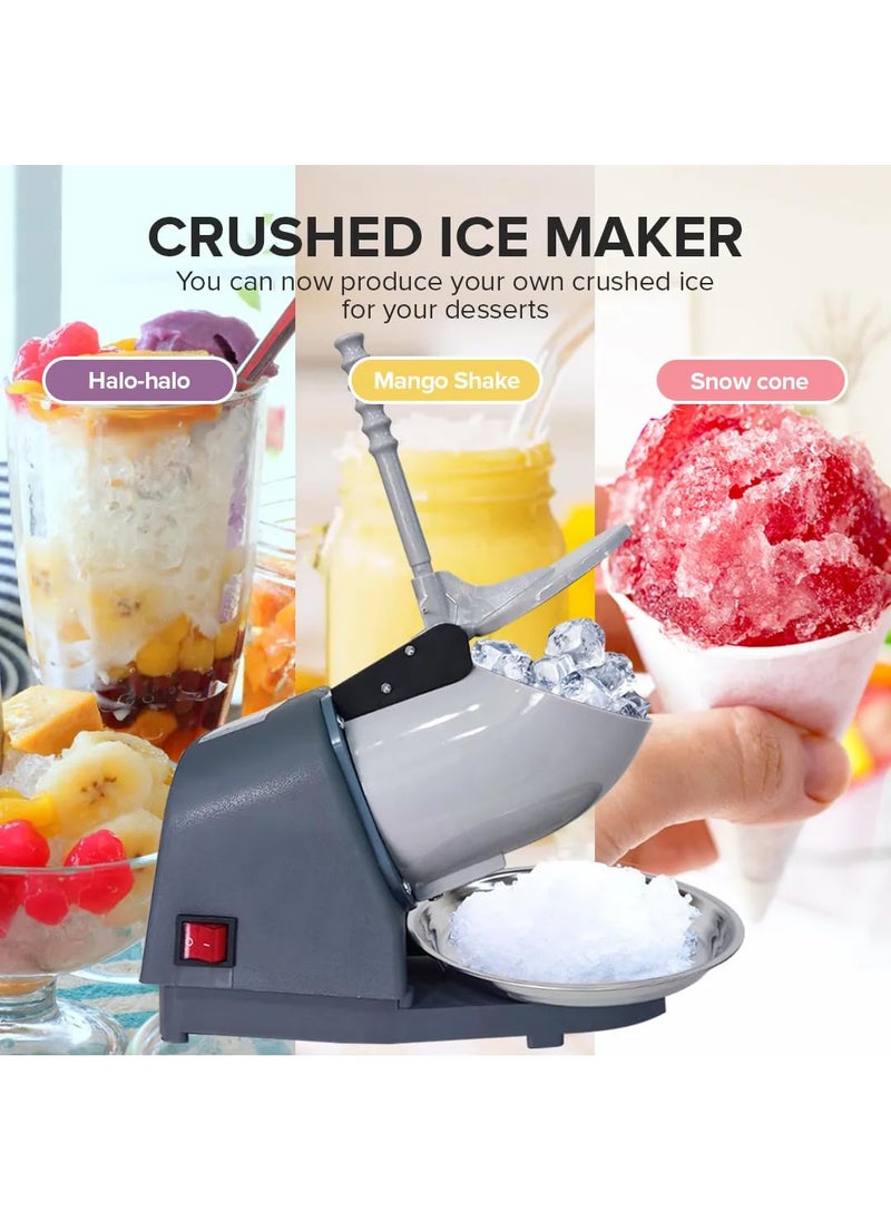 GION GION Heavy Duty Ice Crusher Machine Electric Ice Gola Maker Slush Machine Ice Grinder Machine Ice Snow Maker Plastic 1Pcs Small  - Image 5