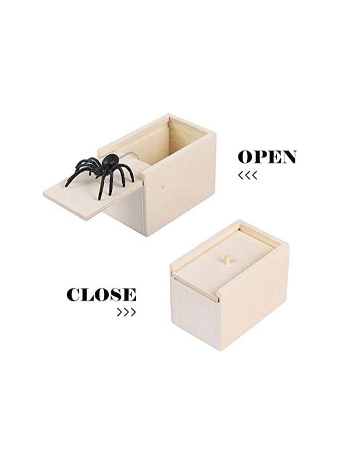 Wooden Spider Prank Scare Box Rich Unique Detailed Design Durable Sturdy  - Image 2