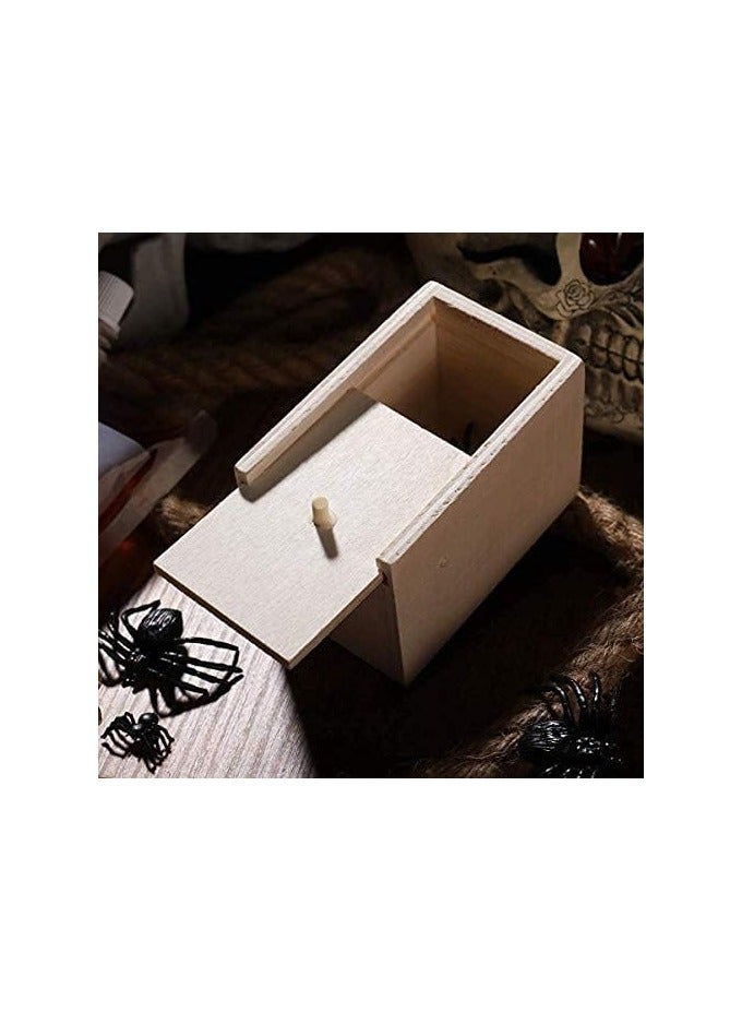 Wooden Spider Prank Scare Box Rich Unique Detailed Design Durable Sturdy  - Image 4