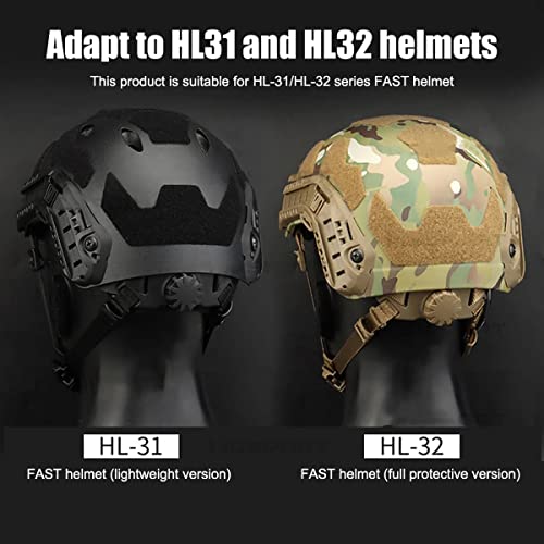 AZB Tactical Helmet Strap Adjustable Chin Strap Inner Suspension System with Bolts and Screws for Tactical Fast MICH IBH Airsoft Helmets - Image 3
