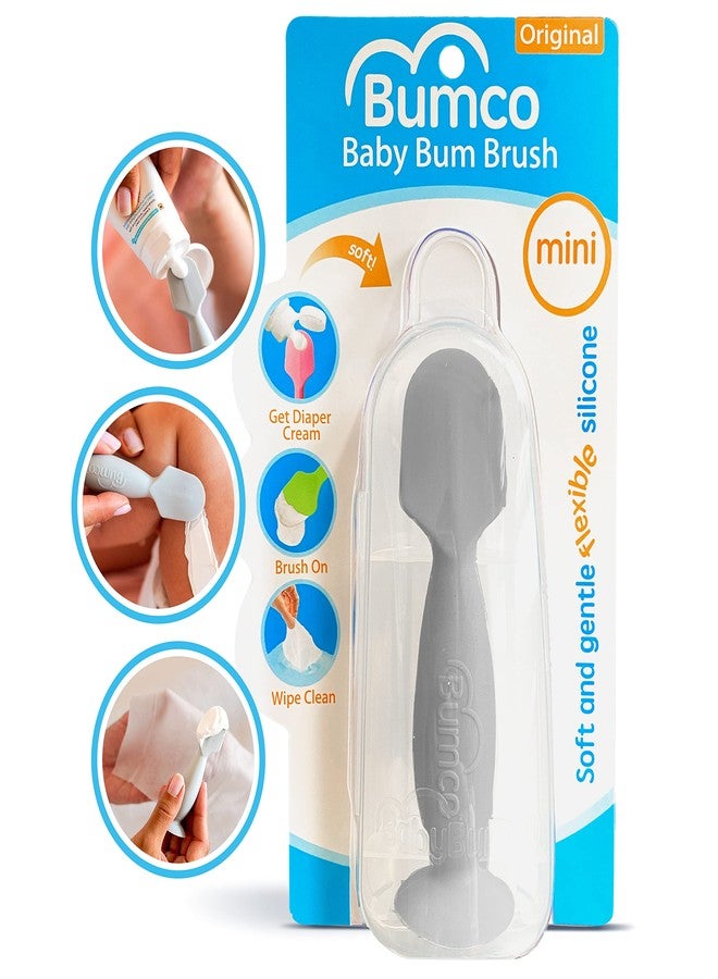 Baby Bum Brush Bumco Mini Diaper Cream Spatula with Case - BPA-Free Butt Spatula Baby, Soft & Flexible Diaper Spatula, Diaper Cream Applicator, Mom-Invented Baby Must Haves, Diaper Bag Essentials, Butt Paste Spatula - Image 1
