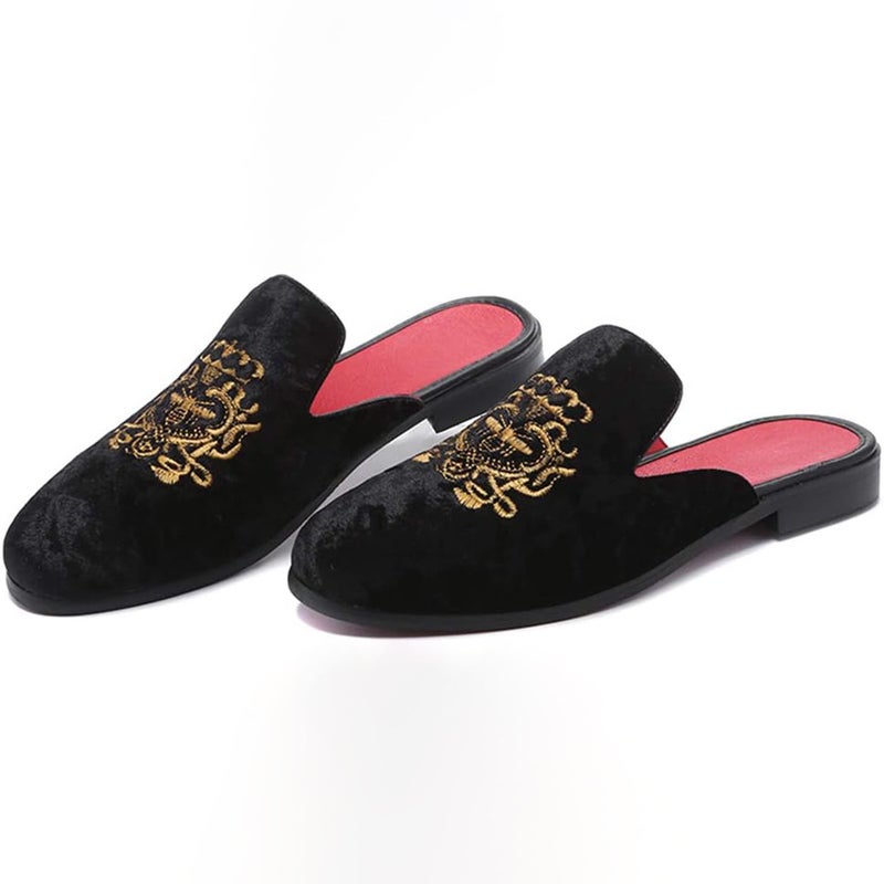 Men'S Half Slippers Casual Fashion All-Match Slip-On Casual Muller Shoes Loafers - Image 5