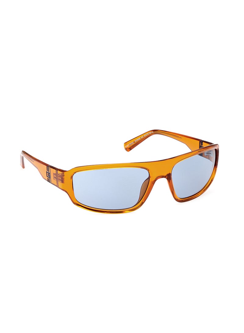 GUESS نظارة شمسية مستطيلة الشكل للرجال مع حماية من الأشعة فوق البنفسجية - GU0008044V62 - مقاس العدسة: 62 مم - Image 3