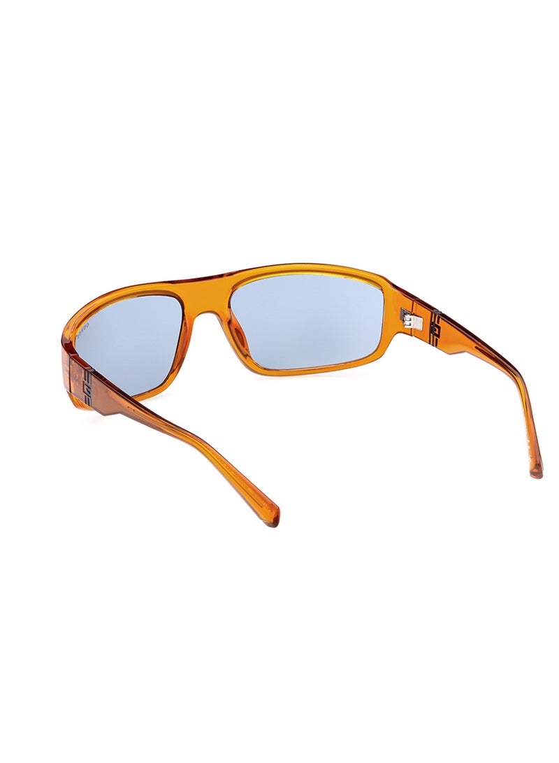 GUESS نظارة شمسية مستطيلة الشكل للرجال مع حماية من الأشعة فوق البنفسجية - GU0008044V62 - مقاس العدسة: 62 مم - Image 4