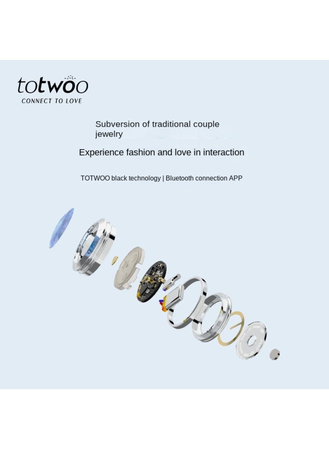توتو Totwoo Blue Lover سوار حب المسافات الطويلة للزوجين سوار ذكي تفاعلي بالاستشعار عن بعد - Image 3