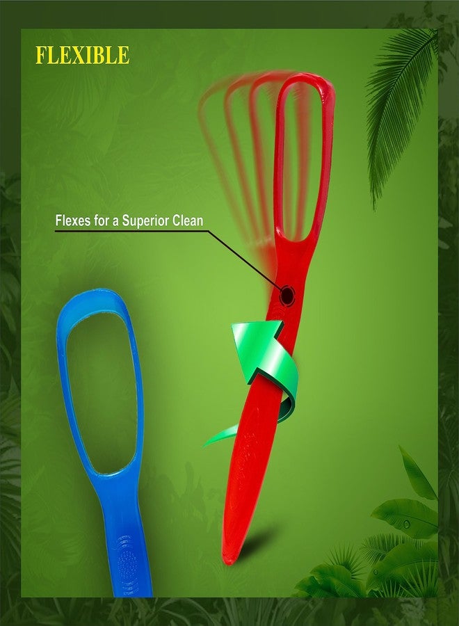 Nurpi Plastic Premium Tongue Cleaner for Fights Bad Breath Oral Health Care Tool, Easy to Use for Adults and KidsTravel Friendly (2) - Image 3