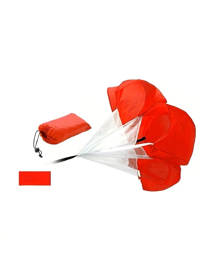 AL ARQAM Speed Training Resistance Parachute for Running - 45-Inch Adjustable Sprint Chute for Soccer, Football & Track - Explosive Power & Acceleration Drill Gear for Kids, Youth and Adults - Red View Listing on Carrefour - Image 1