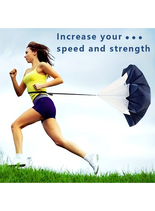 AL ARQAM Speed Training Resistance Parachute for Running - 45-Inch Adjustable Sprint Chute for Soccer, Football & Track - Explosive Power & Acceleration Drill Gear for Kids, Youth and Adults - Red View Listing on Carrefour - Image 4