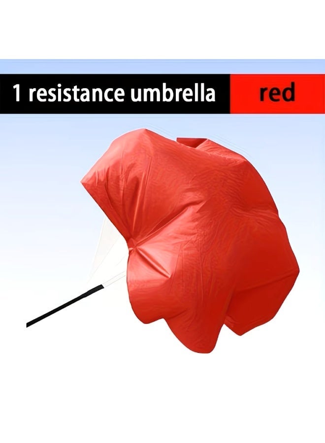 AL ARQAM Speed Training Resistance Parachute for Running - 45-Inch Adjustable Sprint Chute for Soccer, Football & Track - Explosive Power & Acceleration Drill Gear for Kids, Youth and Adults - Red View Listing on Carrefour - Image 2
