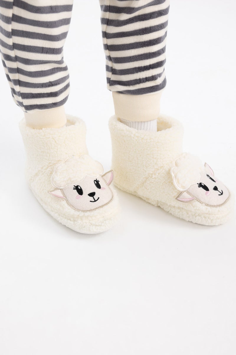 DeFacto White Girl Girl Flat Sole Home Boots Casual - Image 2