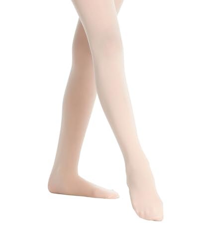 Danskin Girls' Little (2-6X) Microfiber Footed Tight, Ballet Pink, Small (4/6) - Image 3