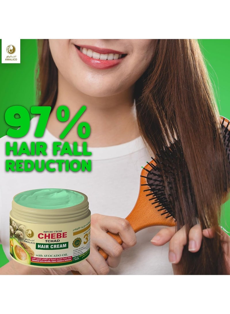 اماليكو كريم خلطة الشيبة التشادية العجيبة مع الافوكادو لتطويل الشعر 360 مل - Image 4