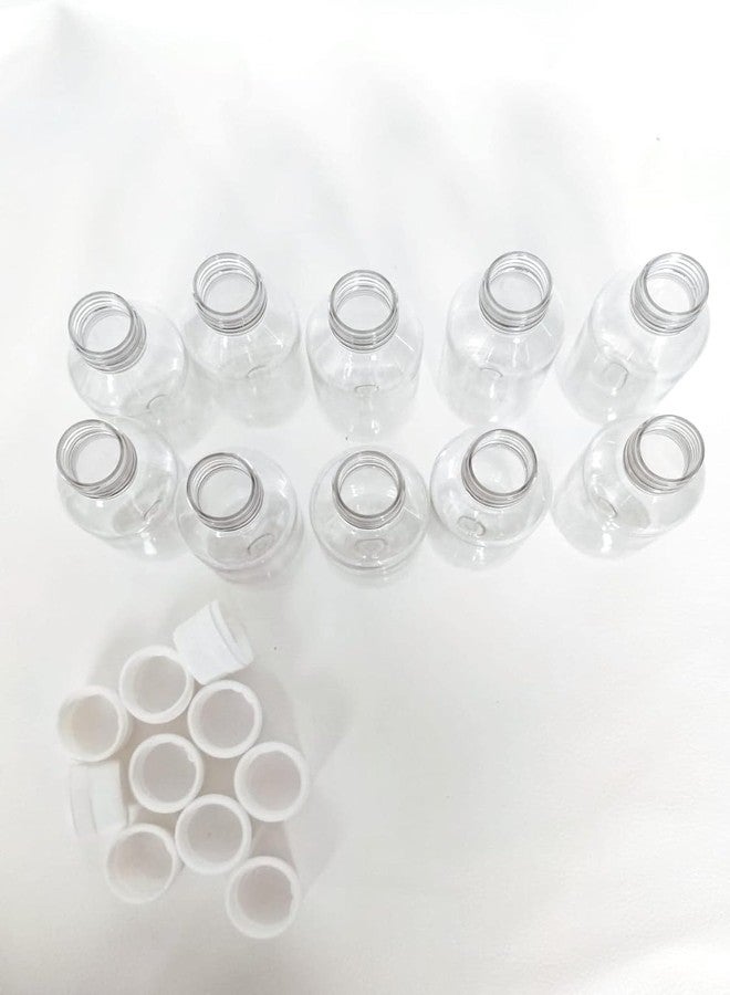 Prakash 100ML Mini Transparent Bottles (Pack of 10)| 100ML BPA-Free & Leakproof | Compact, Refillable Bottles for Travel, Office, Kitchen & Daily Needs - Image 2