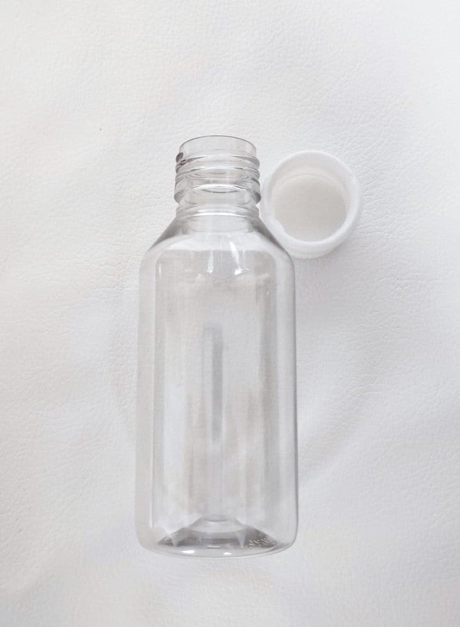 Prakash 100ML Mini Transparent Bottles (Pack of 10)| 100ML BPA-Free & Leakproof | Compact, Refillable Bottles for Travel, Office, Kitchen & Daily Needs - Image 3
