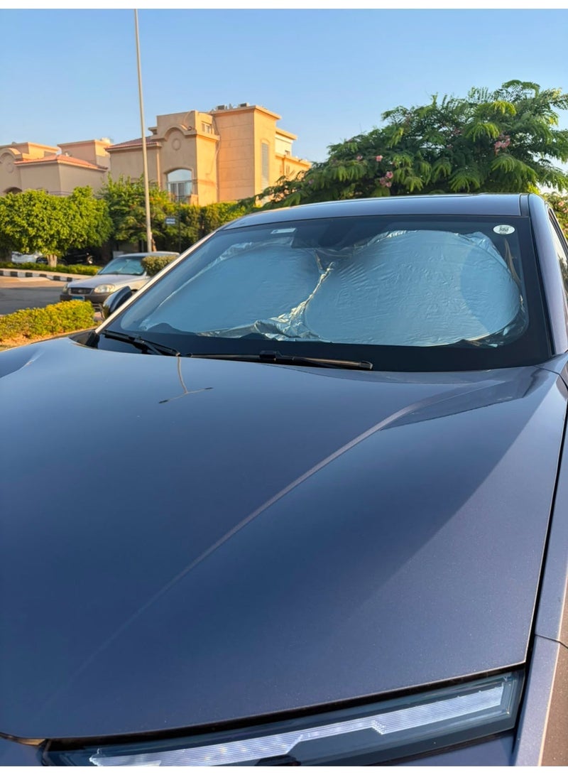 silver car sun shade - Image 3