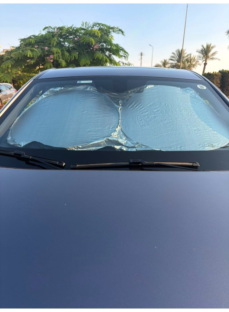 silver car sun shade - Image 1