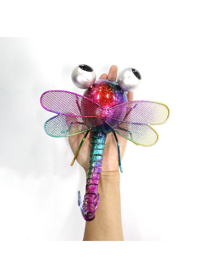 نيبمينينت تمثال منحوت معدني للزينة على شكل يعسوب متعدد الألوان 24 x 12.5 22سم - Image 3