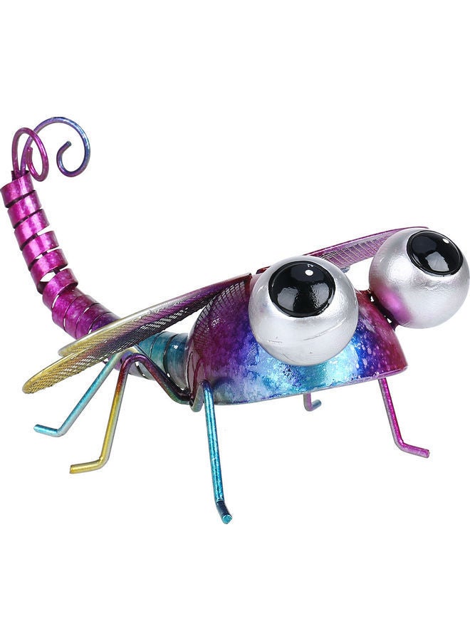 نيبمينينت تمثال منحوت معدني للزينة على شكل يعسوب متعدد الألوان 24 x 12.5 22سم - Image 4