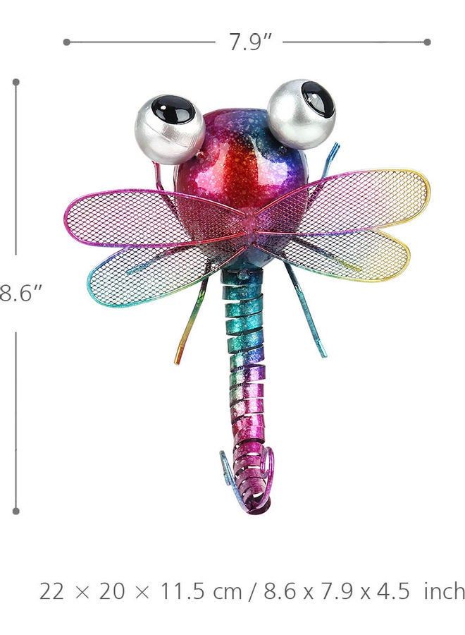 نيبمينينت تمثال منحوت معدني للزينة على شكل يعسوب متعدد الألوان 24 x 12.5 22سم - Image 5