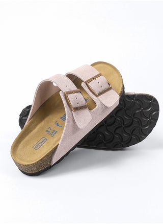 Pink suede