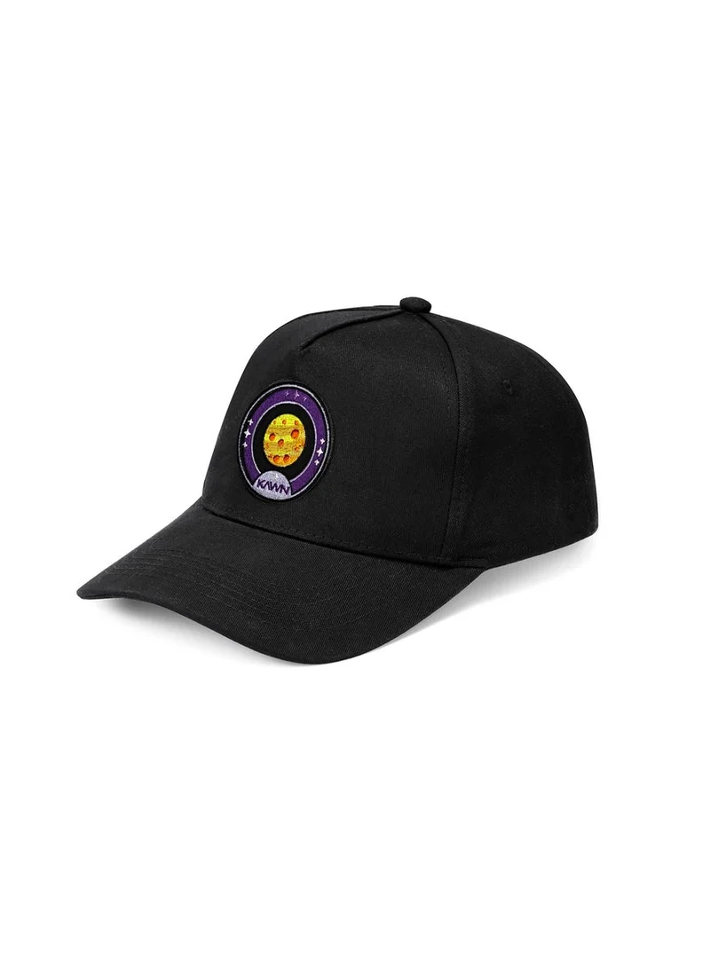 Kawn.yoga Black Cap With Exchangeable Badges/Logo  | Best Price UAE